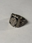 Vintage Boy Scout Explorer Ring Sterling Silver Black Onyx Size 8 BSA