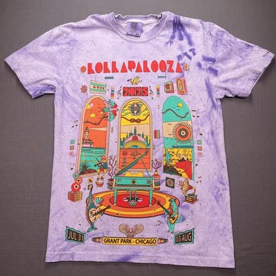 Lollapalooza Shirt Mens Small Purple 2025 Chicago Festival Tee | eBay