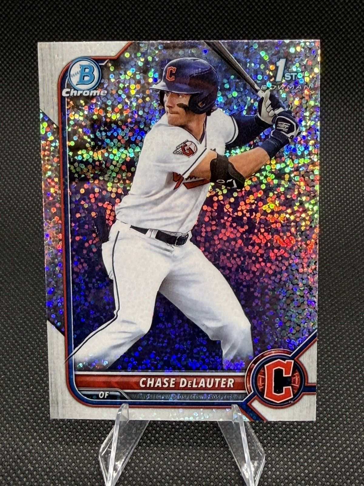 2022 Bowman Draft - Chrome Chase Delauter #BDC-49 Sparkle Refractor (RC)