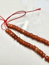 4x2.5mm Red Jasper Faceted Heishi Beads For Jewelry Making, 7 In Strand