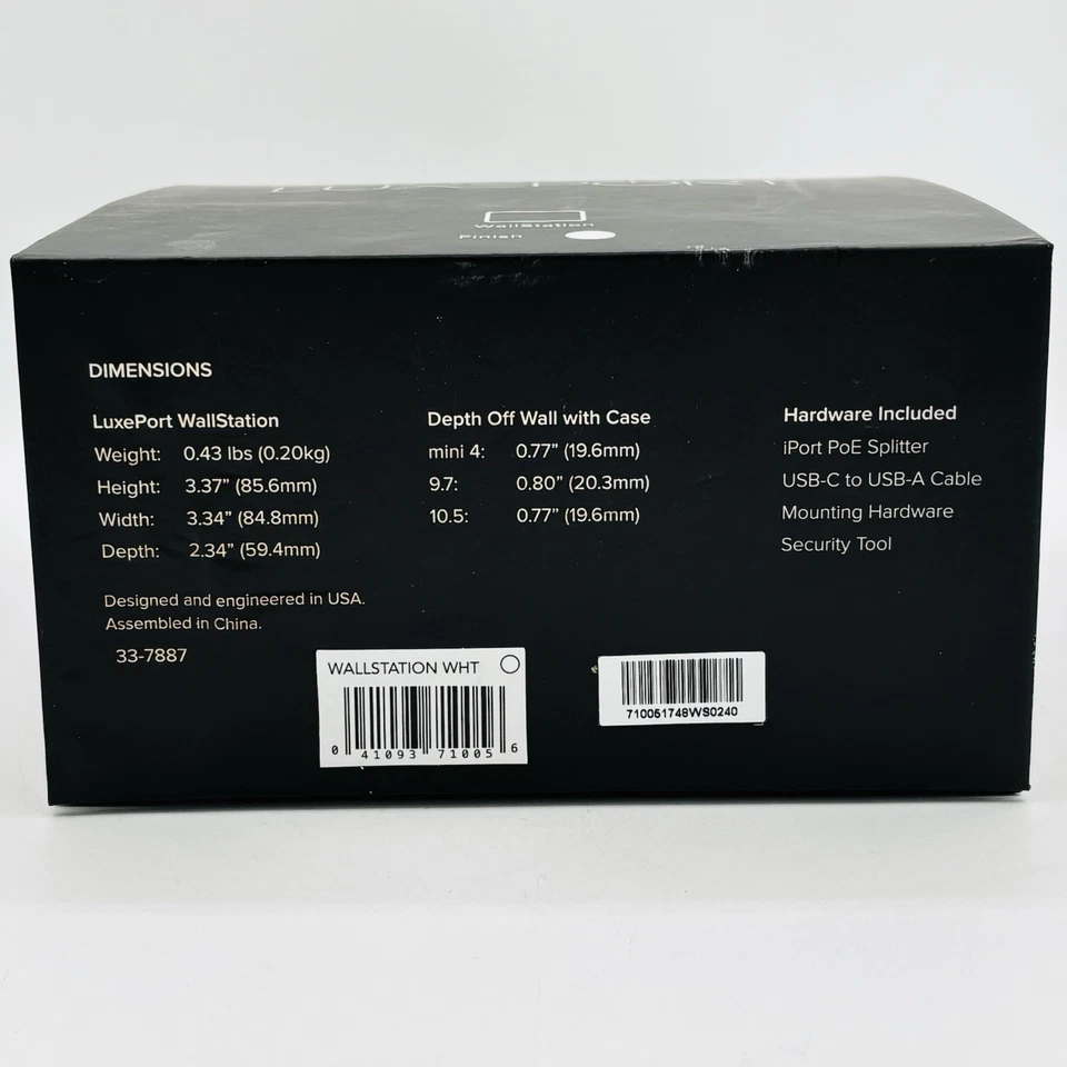 iPort Luxe Wall Station 71005 White READ NOTES - Image 4 of 4