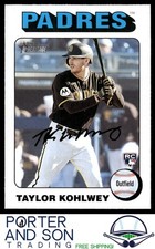 Taylor Kohlwey 2024 Topps Heritage White Border Short Print RC #154 Padres
