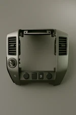 04-07 Nissan Titan Armada Center Dash Radio AC Climate Surround Bezel Trim Taupe