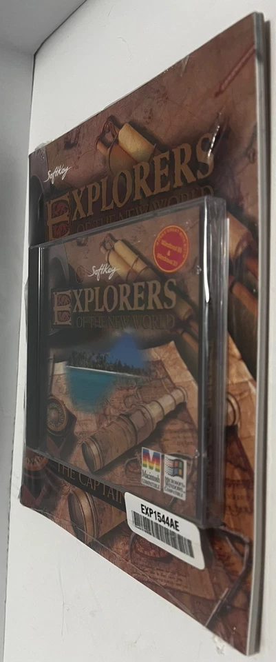 SoftKey Explorers Of The New World: The Captain’s Log (PC, CD, 1995) New Sealed! - Image 3 of 3