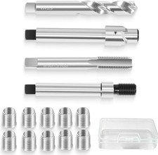 M12x1.5 Thread Repair Kit 10 Stainless Steel Inserts Drill Tap Installation Tool