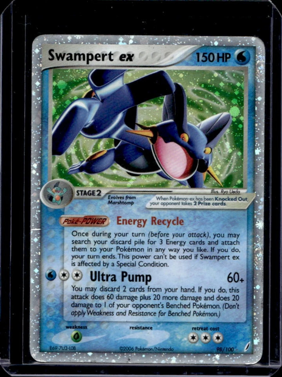 pokemon card swampert gx Amazon.com: Pokemon M Swampert EX XY87 Mega Swampert EX Oversized Jumbo Card  XY 87 : Toys & Games