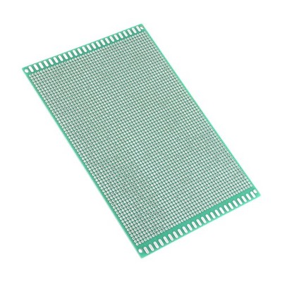 12x18cm FR4 Glasfaser Doppelseitige Universal Leiterplatte für DIY Löten Grün