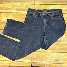 Lauren Ralph Lauren Classic Straight Capsule Dark Wash Jeans Womens Sz 12