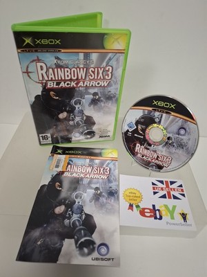 Rainbow Six 3 Black Arrow Original Xbox Spiel & Handbuch Sauber Disc Getestet Uk Pal 