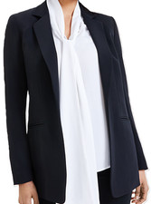 bar III Black, Notched-Collar, Open-Front Blazer - Misses Size S - NEW