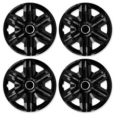 Lot de 4x Enjoliveurs FAST NOIR LAQUÉ 16 Pouces Universel De Roue Pour BMW 16’’