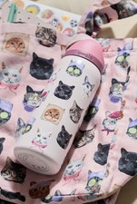 Owala UO Exclusive Cat Collage FreeSip Water Bottle Limited 32oz Pink New In Box