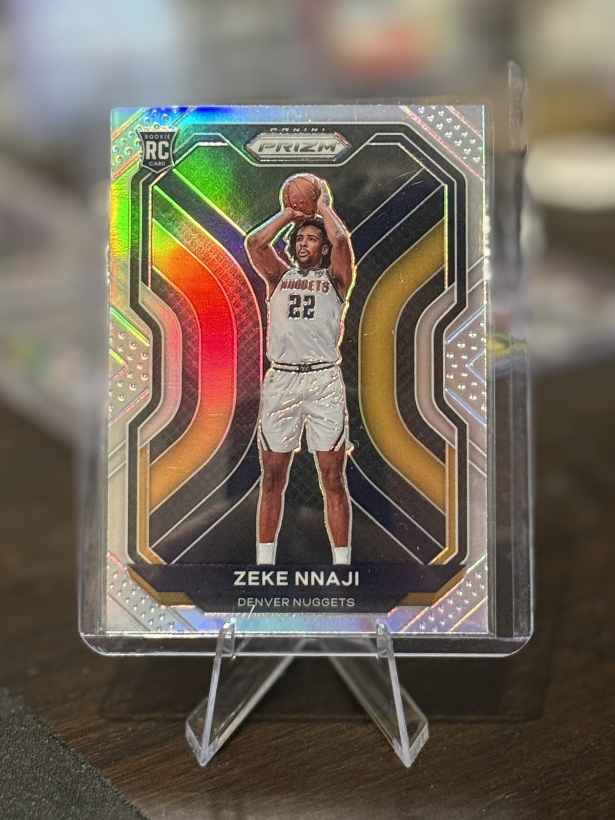 2020-21 Panini Prizm Zeke Nnaji Silver Prizm #266 (RC)