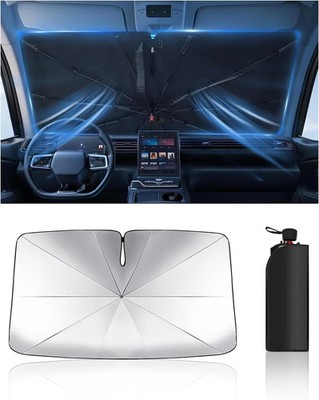 Windshield Sun Shade Umbrella for Car, Foldable Car Windshield Sunshade UV Block