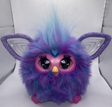 Furby Purple Plush Tie Dye Interactive Toy 2023 Glowing Ears, Works