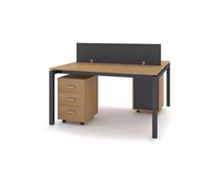 BüRomöBel Set Zweier Schreibtisch Arbeitszimmer Tische MöBel Counter Team Tisch