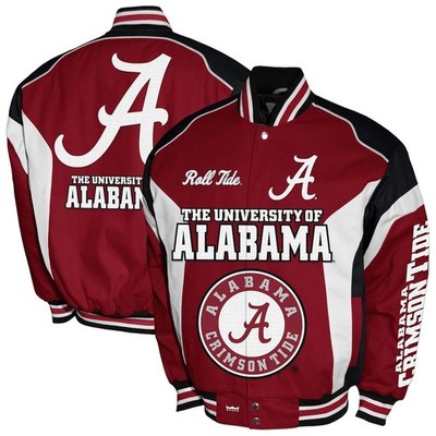 Alabama Crimson Tide Franchise Club Driven Twill Jacket - Crimson Size 2XL - NEW