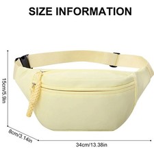 Ladies Womens Bum Bag Waist Fanny Pack Holiday Travel Wallet Money Belt Bumbag