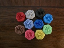 Lot Of 10 Flowers Shoe Charms