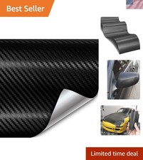 XPO 5ft x 1ft Black Carbon Fiber Vinyl Wrap - Perfect for DIY Car Customization