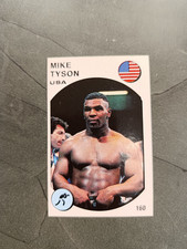 1988 Panini Supersport MIKE TYSON Boxe USA #160 CARD Figurina Retro GRITTI
