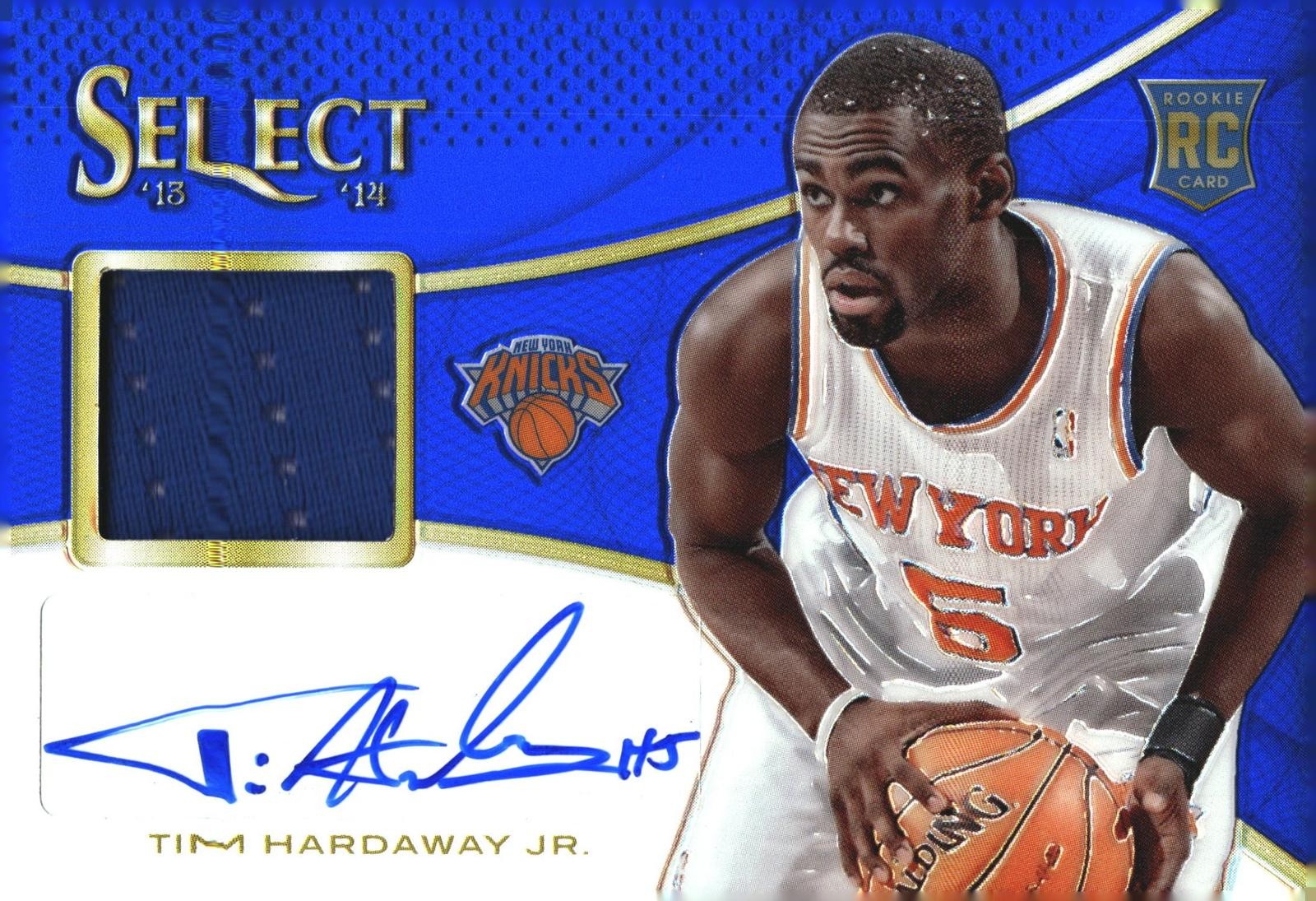 2013-14 Panini Select Tim Hardaway Jr. #12 Rookie Jersey Autographs Blue /49