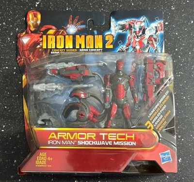 MARVEL IRON MAN 2 CONCEPT SERIES ARMOR TECH SHOCKWAVE MISSION HASBRO