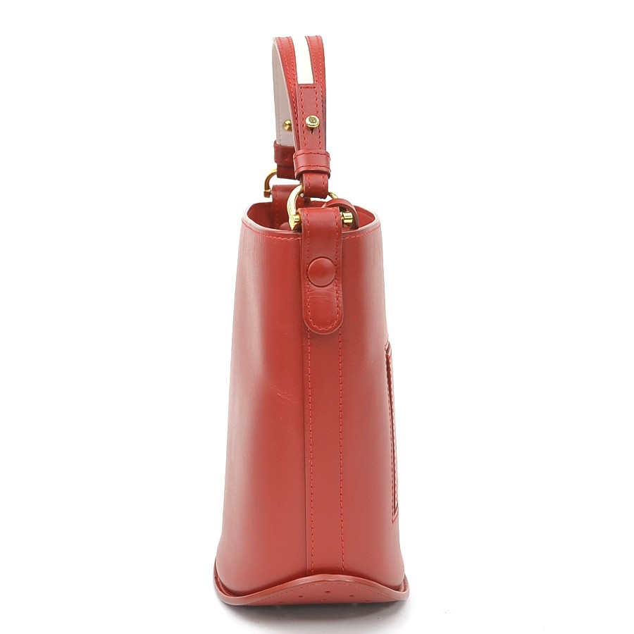 Auth DELVAUX Handbag Red leather 90181a | eBay