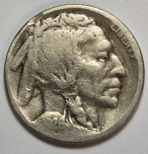 1926-S  Buffalo Nickel Lower Mintage Coin Better Date -0406-1