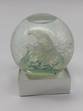 Cool Snow Globes Sparkling Ocean Wave 2019 5” Tall
