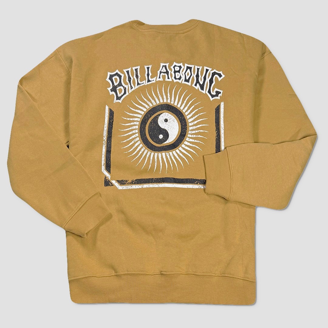 Billabong Range Crew Sweatshirt - NWT Mens Size Large Gold Multi - 46135-N9 6390₽