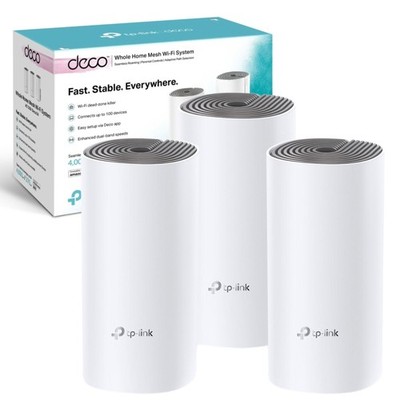 TP-Link Deco E4 (3er Pack) AC1200 Whole Home Mesh WLAN System, 3er Pack, weiß
