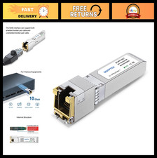 10G SFP to RJ45, 10GBASE-T Transceiver,10Gbe T, 10G Copper SFP RJ-45, QSFPTEK M