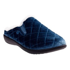 Spenco Velveteen Full Contact Comfort Women's Slippers Deep Teal - 5.5 Wide