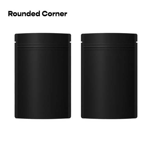Variety of Sizes for 100pcs Matte Black Metallic Foil Stand-Up Resealable Bags - Picture 12 of 16