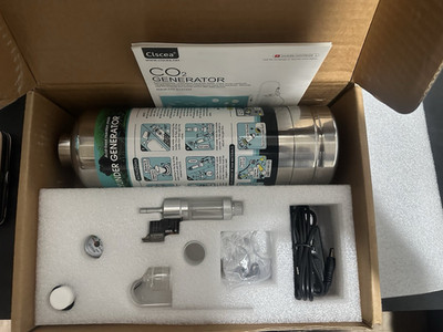 Clscea Freshwater Aquarium CO2 Generator Kit w/ Cylinder Regulator Tubing