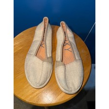 Roxy Minnow Beige Metallic Sparkle Slip On Fl...
