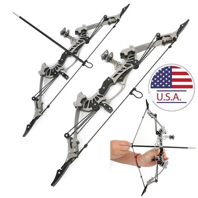Arhcery Mini Compound Bow 16lbs Arrows Set Adults Target Shooting 16'' Toy Game