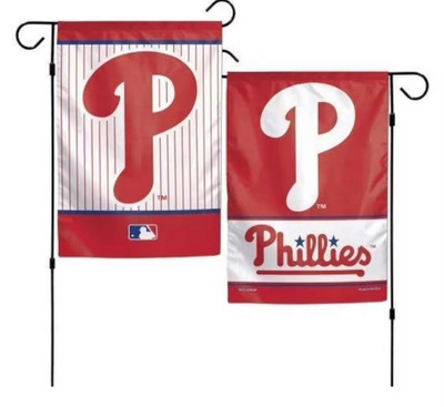 MLB Philadelphia Phillies Garden Flag Double Sided Phillies Premium Yard Flag.