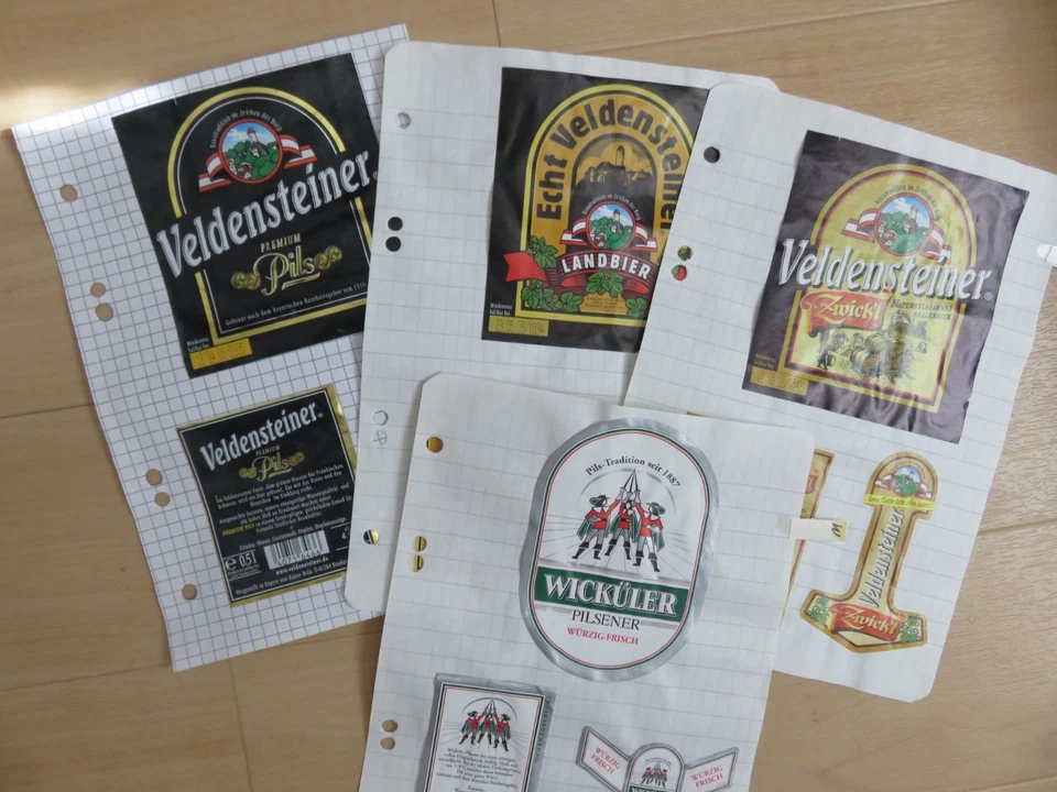 Bieretiketten Sammlung . Deutschland , viele verschiedene U,V,W,X,Y,Z - Bild 3 von 4