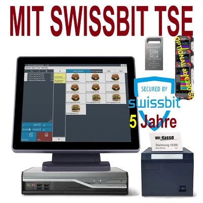 BLITZKASSE GASTRO S GASTROKASSE TOUCHSCREEN KASSENSYSTEM KELLNERKASSE RESTAURANT mit SWISSBIT TSE