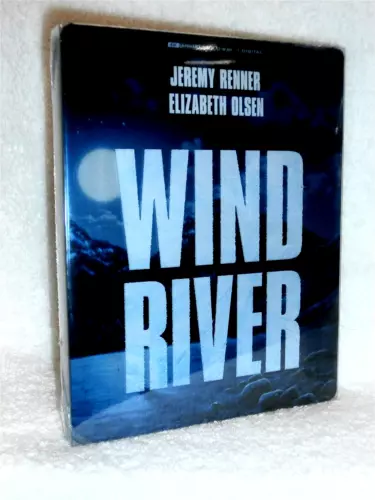 Wind River (4K/Blu-ray, 2024, STEELBOOK) NEW Jeremy Renner Elizabeth Olsen crime