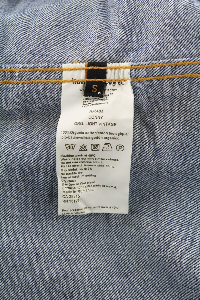 NUDIE JEANS Conny Org. Light Vintage Men Jacket S Pure NUDIE JEANS Conny Org. Light Vintage Men Jacket S Pure