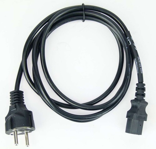 4 x ADAM HALL 2 m Kaltgerätekabel Netzkabel Schuko Kaltgeräte Strom Kabel C13 - Picture 3 of 5