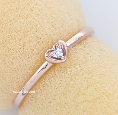 NEW 100% Authentic PANDORA Brand 14k Gold Plated Radiant Heart Ring  182495C01