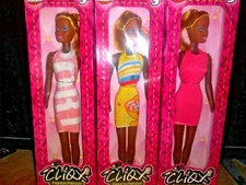 HunSon African American Cliqx  Set of Three  Fashion Friendzy 11 inch dolls 3yr+