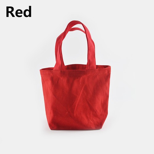 Foldable Shopping Bag Lunch Bags Canvas Tote Women Small Handbag Grocery Foods - Picture 14 of 20