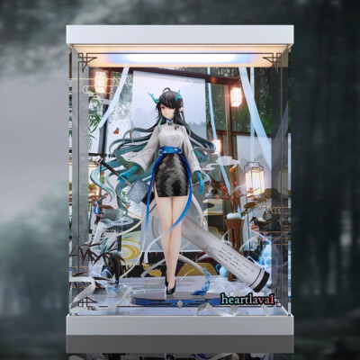 Acrylic Display Box Case Dustproof Box for Arknights Dusk 1/7 Figure