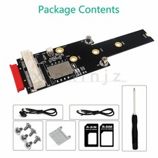 Mini PCI-E to M.2 NGFF key M Adapter With SIM card Slot for WiFi/WWAN/LTE Modul