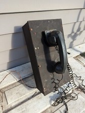 Vintage/Antique Western Electric Field Telephone Lineman Tester Wood hand crank